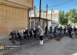 «رو گلی» جوی‌های کشاورزی در فریدونشهر